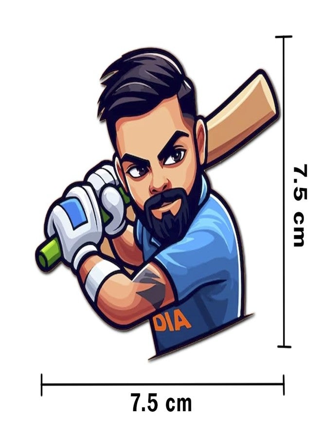 Deep Print Virat Acrylic Fridge Magnet, Virat Kohli Theme, Home Decor Gift, Birthday, Valentine, Boyfriend, Waterproof Glass-Like Finish - Image 3
